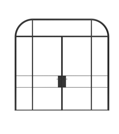 Double Steel Door with transom and sidelites