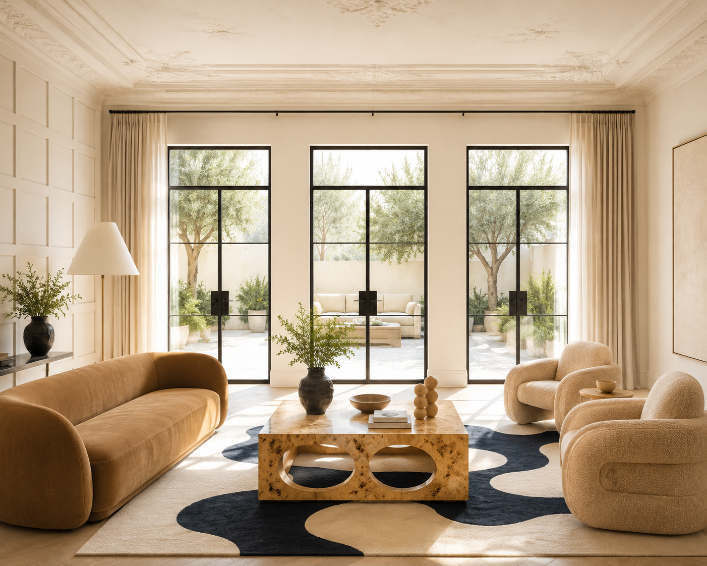 Full-Height Steel Glazing · Mountain Residence