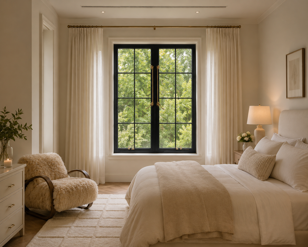 Bedroom · Brass Hardware